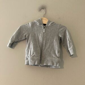 $15 ADD ON hanna andersson gray zip-up hoodie 18-24M Zara Mini Boden Little Co.